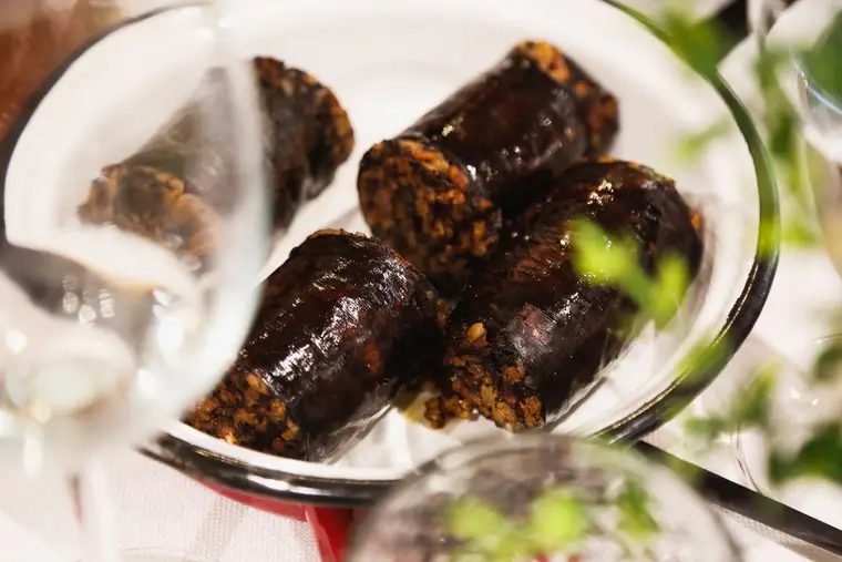 Morcilla de Palencia en el Restaurante Tres Hermanos